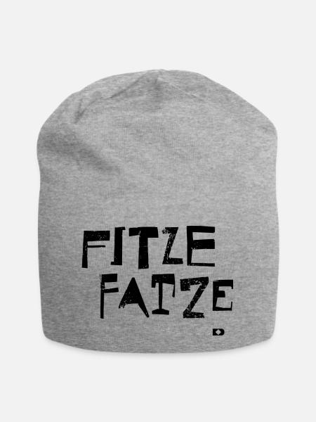 A-039 Fitze Fatze - Jersey-Beanie - Grau meliert