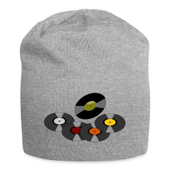 records - Jersey Beanie - heather grey - Front