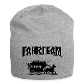 Driving team with carriage - Jersey Beanie - heather grey - Front