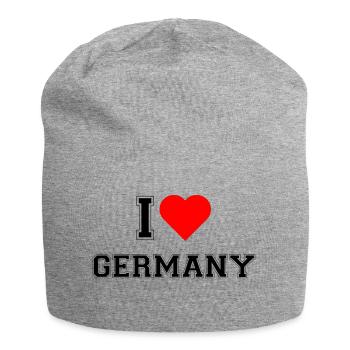 I love Germany - Jersey Beanie - heather grey - Front