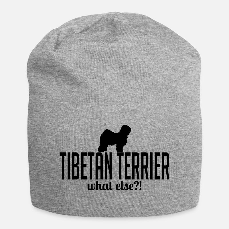 TIBETAN TERRIER what else - Jersey-Beanie - Grau meliert