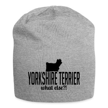 YORKSHIRE TERRIER what else - Jersey-Beanie - Grau meliert - Vorne
