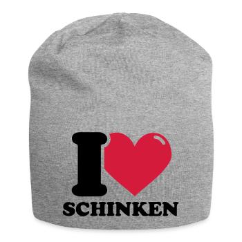 I love Schinken - Jersey-Beanie - Grau meliert - Vorne