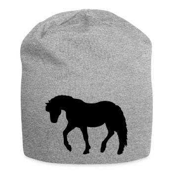Pony - Jersey Beanie - heather grey - Front