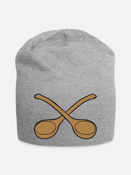 Aufgusskellen - Jersey-Beanie - Grau meliert