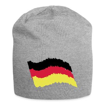 Germany Flag - Jersey Beanie - heather grey - Front