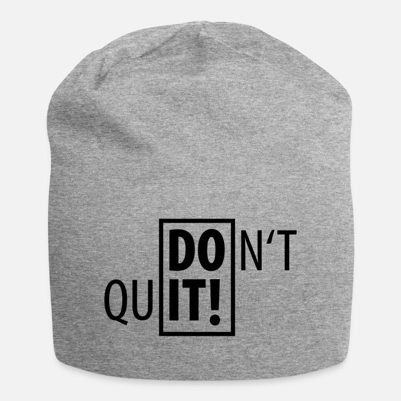 DO IT! DON'T QUIT SPORT Don't Quit Do Not quit - Jersey Beanie - heather grey