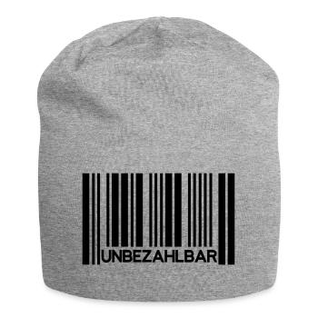 Unbezahlbar Barcode Preis Bester Beste Lieblings - Jersey-Beanie - Grau meliert - Vorne