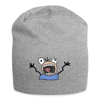 Panique sans pitié - Bonnet en jersey - gris chiné - Devant