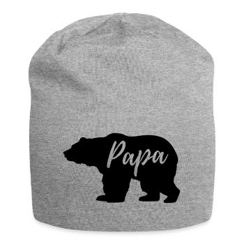 Daddy Bear - Jersey Beanie - heather grey - Front