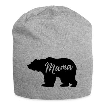 Mama Bär - Jersey-Beanie - Grau meliert - Vorne