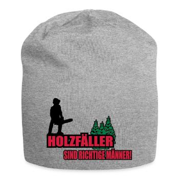 holzfäller - Jersey-Beanie - Grau meliert - Vorne