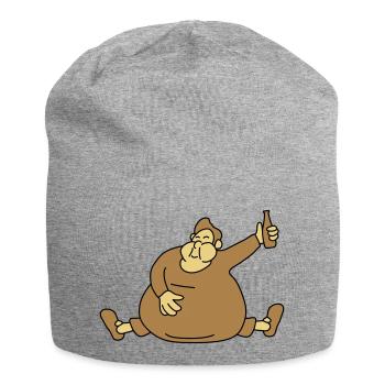 Fat Drunken Man - Bonnet en jersey - gris chiné - Devant