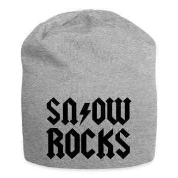 Schnee - Jersey-Beanie - Grau meliert - Vorne