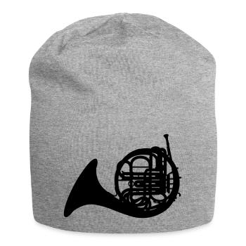 Corne français - Bonnet en jersey - gris chiné - Devant