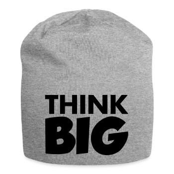Think Big - Jersey-Beanie - Grau meliert - Vorne