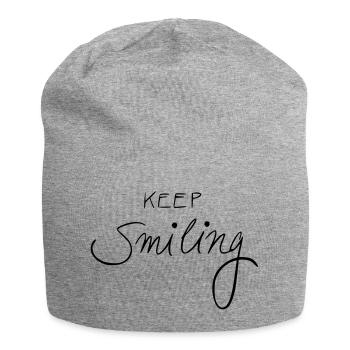 garde le sourire - Bonnet en jersey - gris chiné - Devant