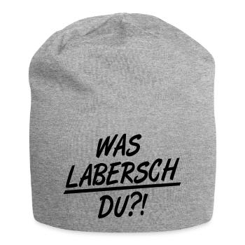 was_labersch_du_f1 - Jersey-Beanie - Grau meliert - Vorne