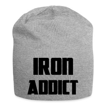 Iron - Jersey Beanie - heather grey - Front