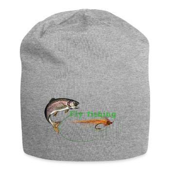 fly fishing - Bonnet en jersey - gris chiné - Devant