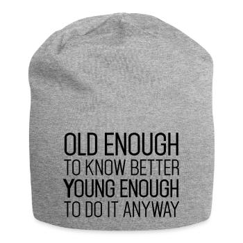 Best Birthday Shirt - Funny Quote - Jersey-Beanie - Grau meliert - Vorne