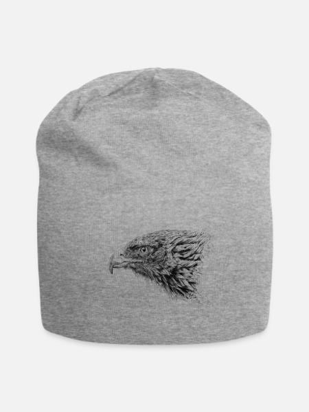 Adler - Jersey-Beanie - Grau meliert