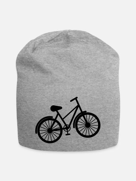 Fahrrad - Jersey-Beanie - Grau meliert