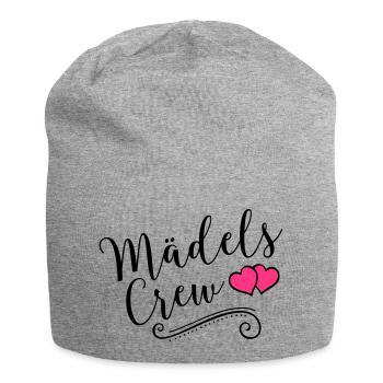 maedels crew heart - Jersey-Beanie - Grau meliert - Vorne
