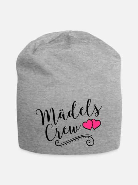 maedels crew heart - Jersey-Beanie - Grau meliert