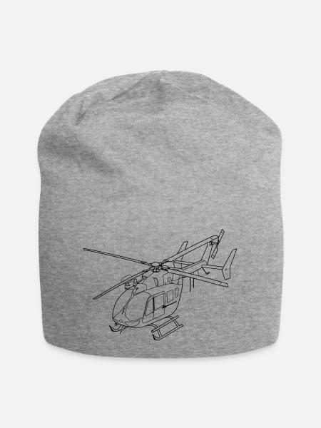 vol ec 145 - Bonnet en jersey - gris chiné