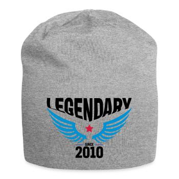 2010 - Jersey-Beanie - Grau meliert - Vorne
