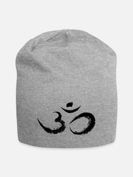 karma - Jersey-Beanie - Grau meliert
