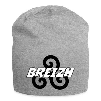 Breizh - Bretagne - BZH - Jersey-Beanie - Grau meliert - Vorne