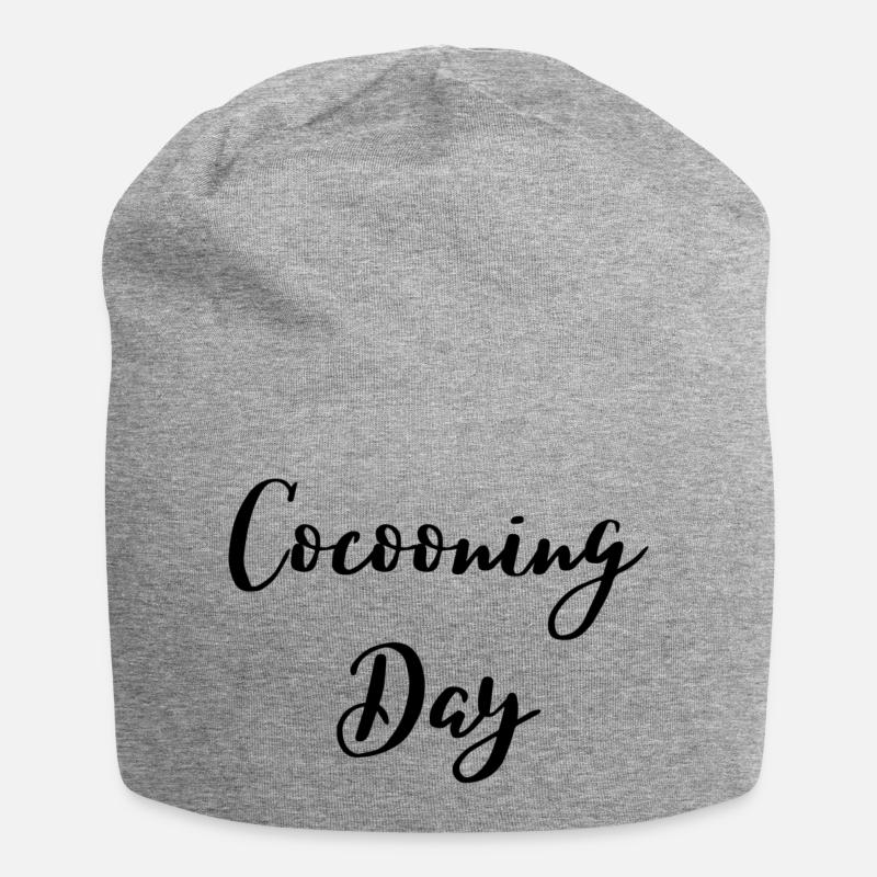 Cocooning Day - Bonnet en jersey - gris chiné
