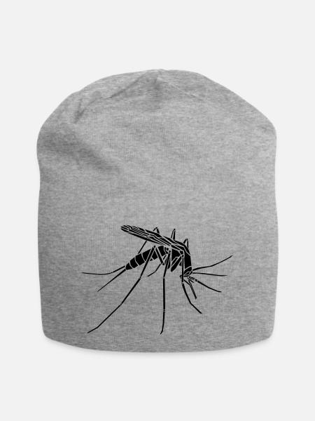 Mücke / Mosquito - Jersey-Beanie - Grau meliert
