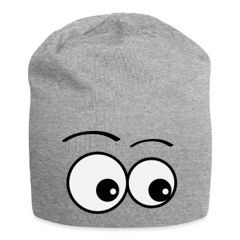 augen - Jersey-Beanie - Grau meliert - Vorne