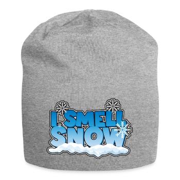 Je sens l’odeur de la neige - Bonnet en jersey - gris chiné - Devant