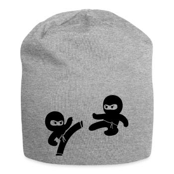 Ninjas - Jersey Beanie - heather grey - Front