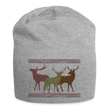 Deer - Jersey Beanie - heather grey - Front