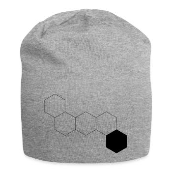 Raute - Jersey-Beanie - Grau meliert - Vorne