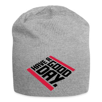 Bonne journée - Bonnet en jersey - gris chiné - Devant