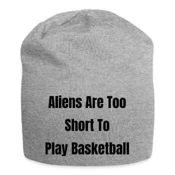funny quote baskeltball ball aliens team - Jersey-Beanie - Grau meliert - Vorne