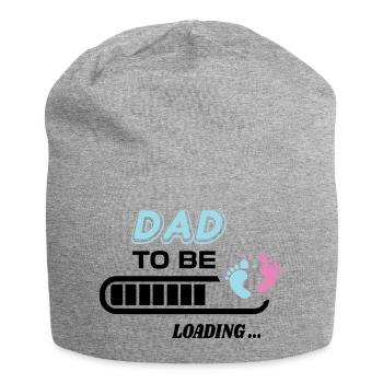 Dad to be. Wait birth gift - Jersey Beanie - heather grey - Front