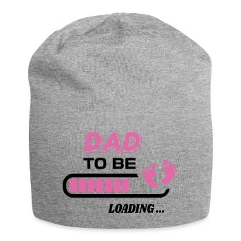 zukünftiger Vater. Warten Sie auf Geburtsgeschenk - Jersey-Beanie - Grau meliert - Vorne