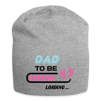 Dad to be. Wait birth gift - Jersey Beanie - heather grey - Front