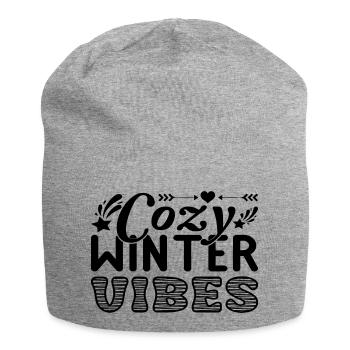 Ambiance hivernale chaleureuse - Bonnet en jersey - gris chiné - Devant