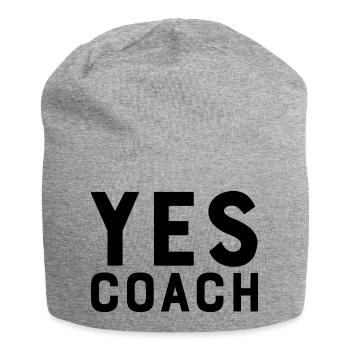 Yes Coach - Jersey Beanie - heather grey - Front