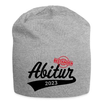 Abitur 2023 Bestanden (Abiturient / Abi) - Jersey-Beanie - Grau meliert - Vorne
