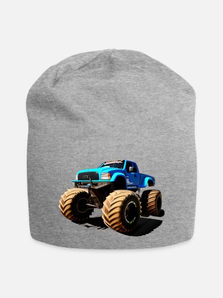 Monster Truck No. 1 - Jersey Beanie - heather grey
