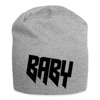 BABY - Jersey-Beanie - Grau meliert - Vorne